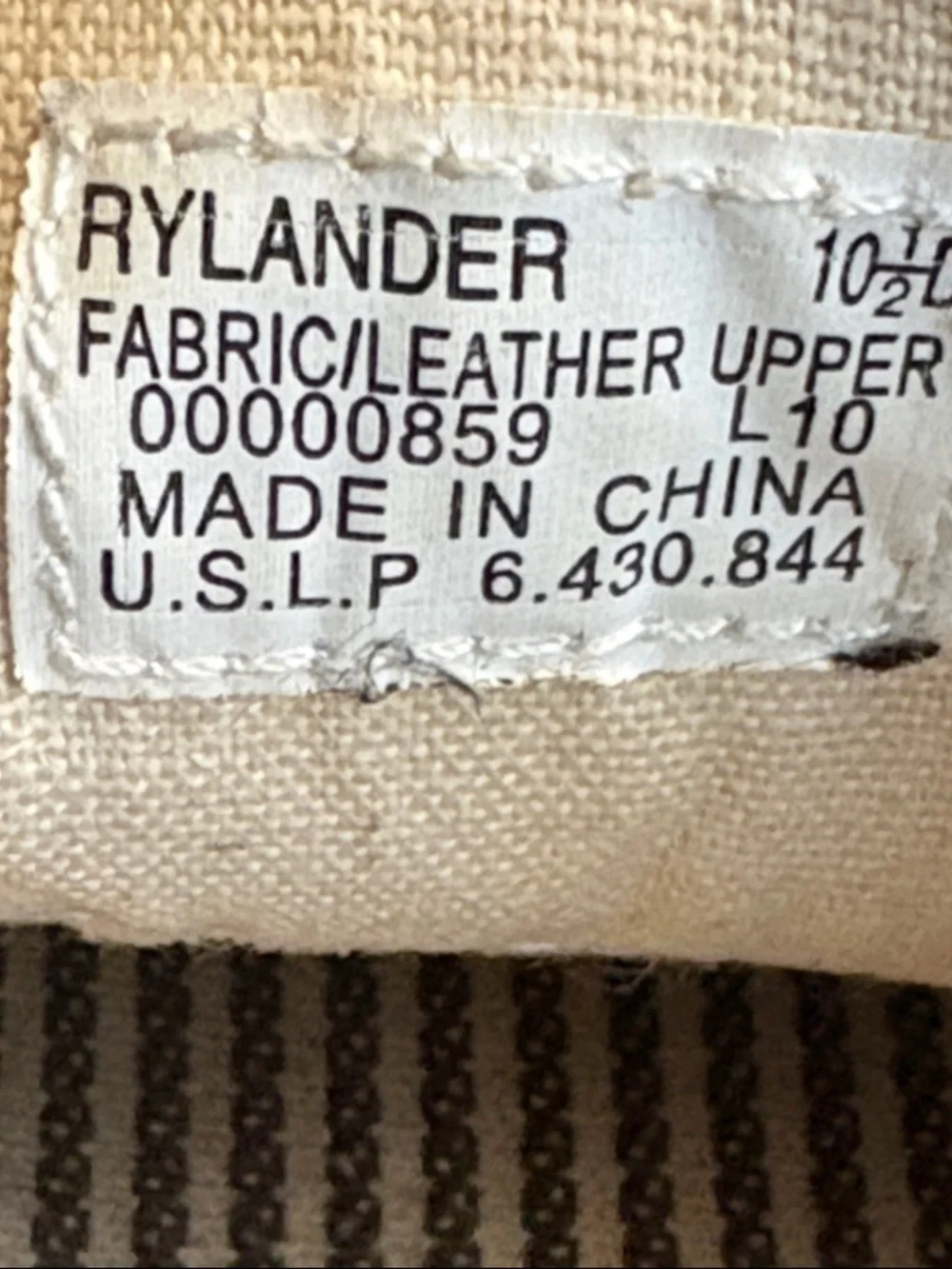 Ralph Lauren Polo 10.5 Rylander Canvas Leather Boat Shoes Tan Brown